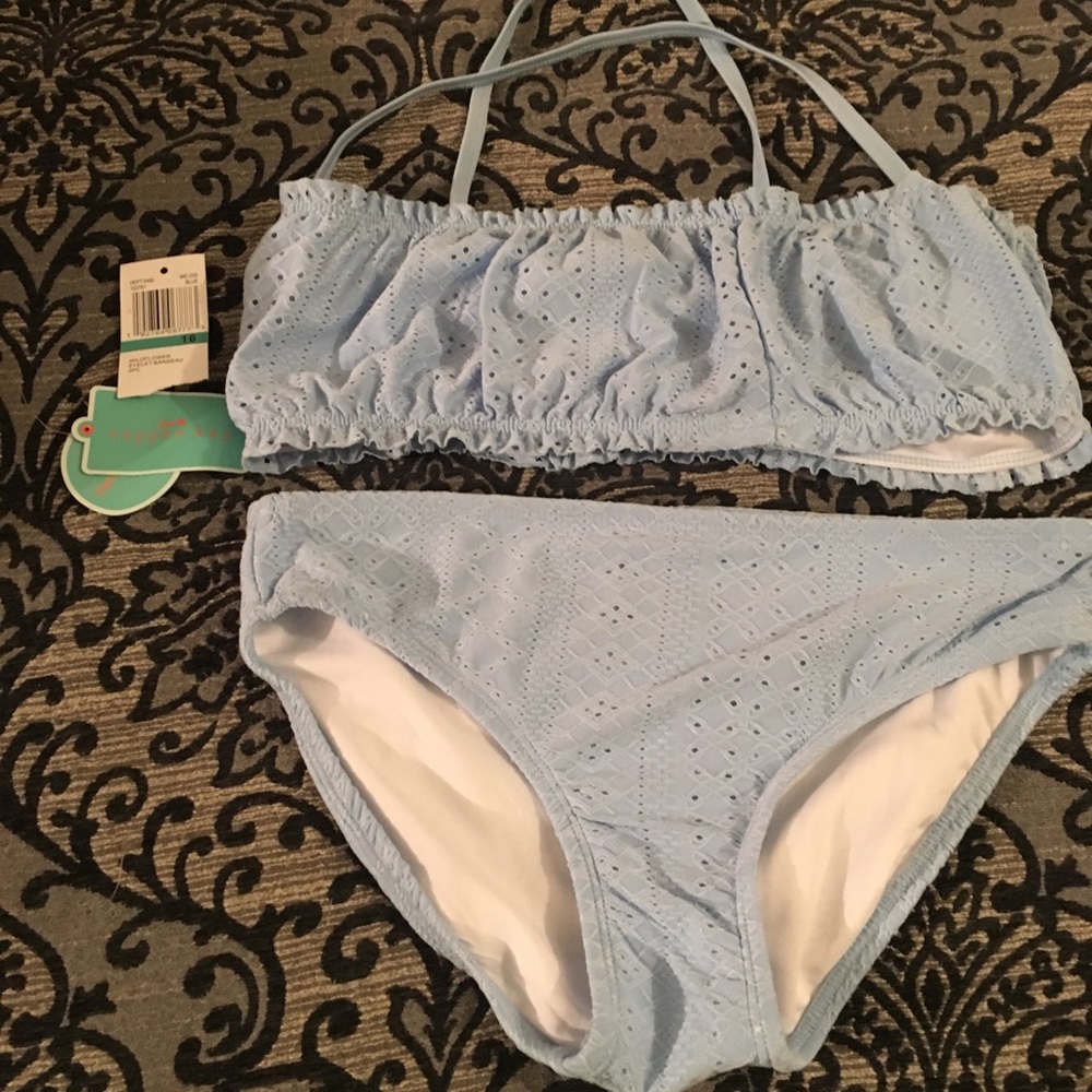 GB girls light blue bikini never worn